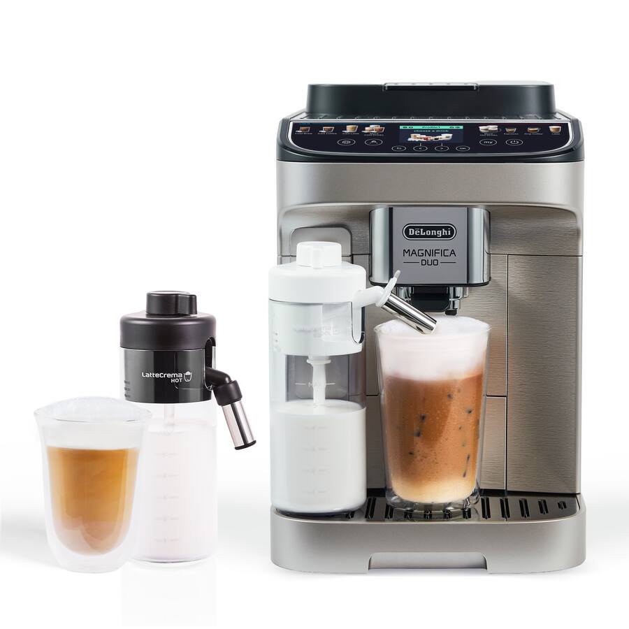 De'Longhi Magnifica Duo Fully Automatic Coffee and Espresso Machine, ECAM33080SXB Silver