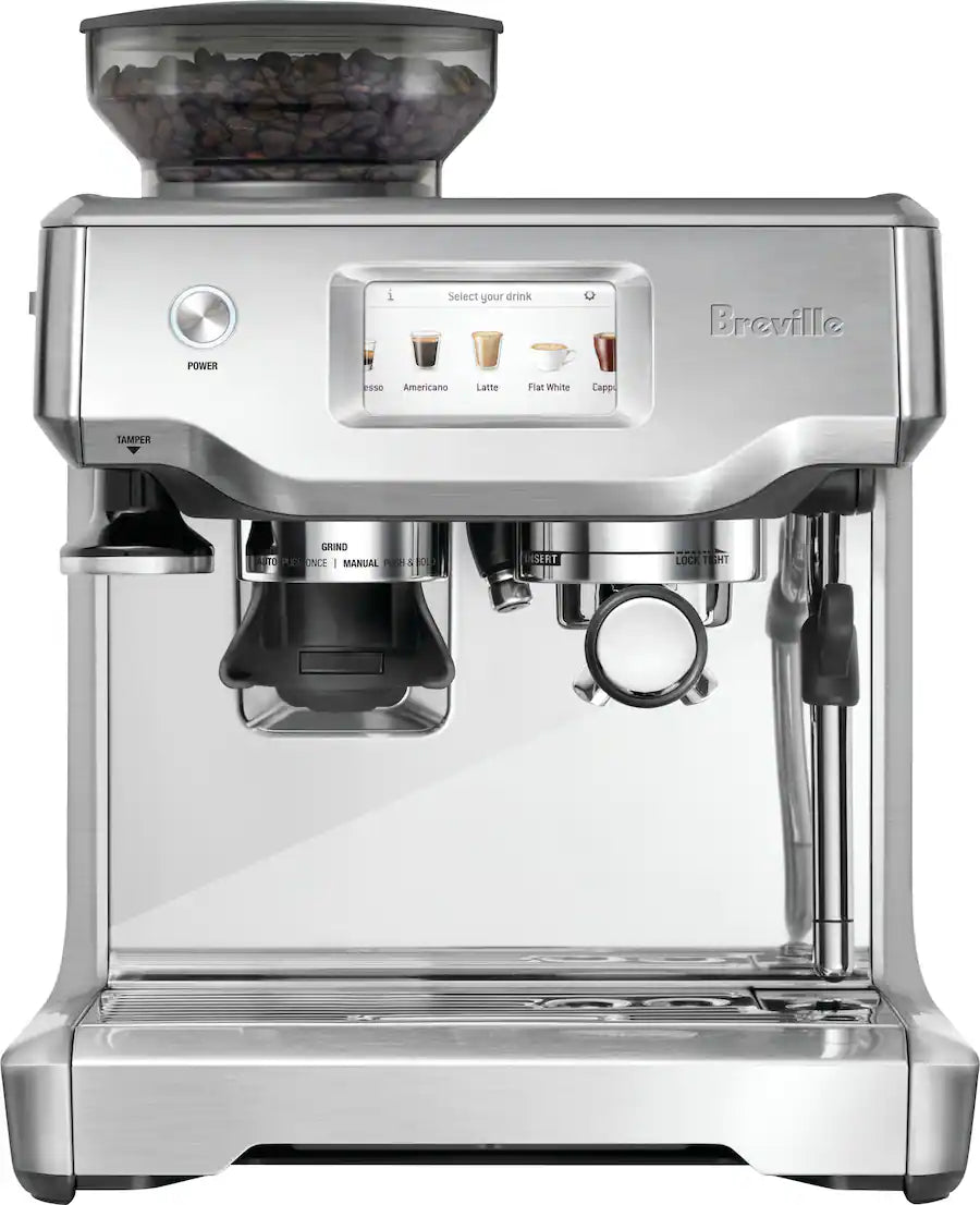 Breville the Barista Touch Espresso Machine with 9 Bars of Pressure, BES880BSS Milk Frother and Integrated Grinder - Stainless Steel