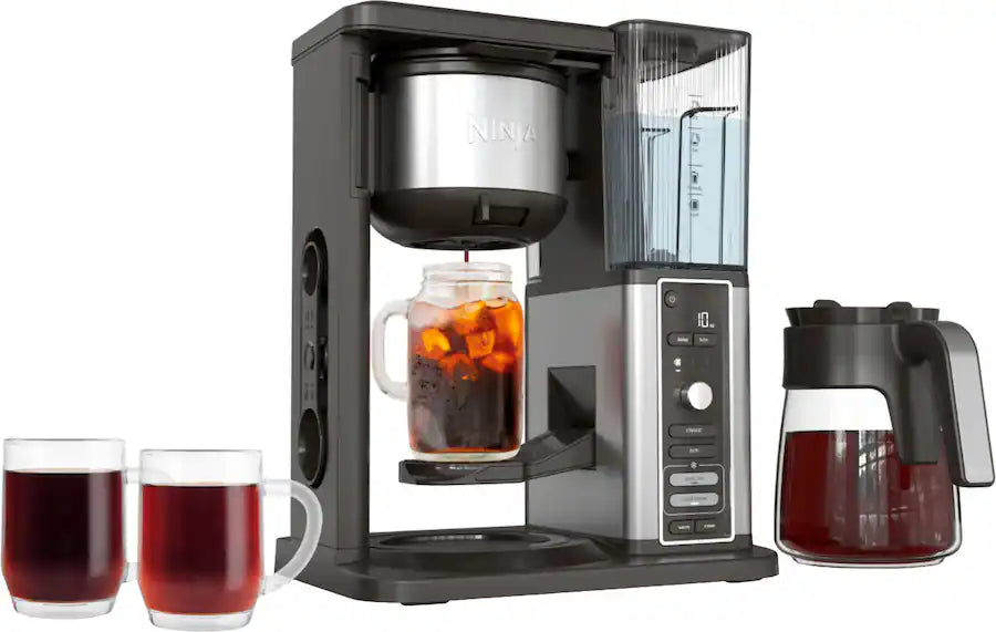 Ninja Hot and Iced XL Coffee Maker with Rapid Cold Brew, 12-Cup Drip Coffee Maker and Single-Serve Brewing - Black