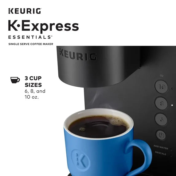 Keurig K-Express Essentials Single Serve K-Cup Pod Coffee Maker, Black