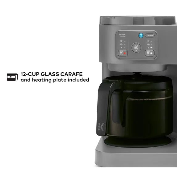 Keurig K-Duo Essentials Hot and Iced Single-Serve K-Cup Pod Coffee Maker and Carafe - Moonlight Grey