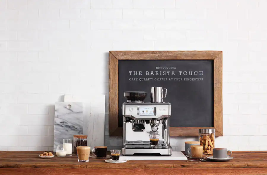 Breville the Barista Touch Espresso Machine with 9 Bars of Pressure, BES880BSS Milk Frother and Integrated Grinder - Stainless Steel