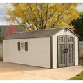 Lifetime 8 ft. × 20 ft. Outdoor Storage Shed, Desert Sand (60120)