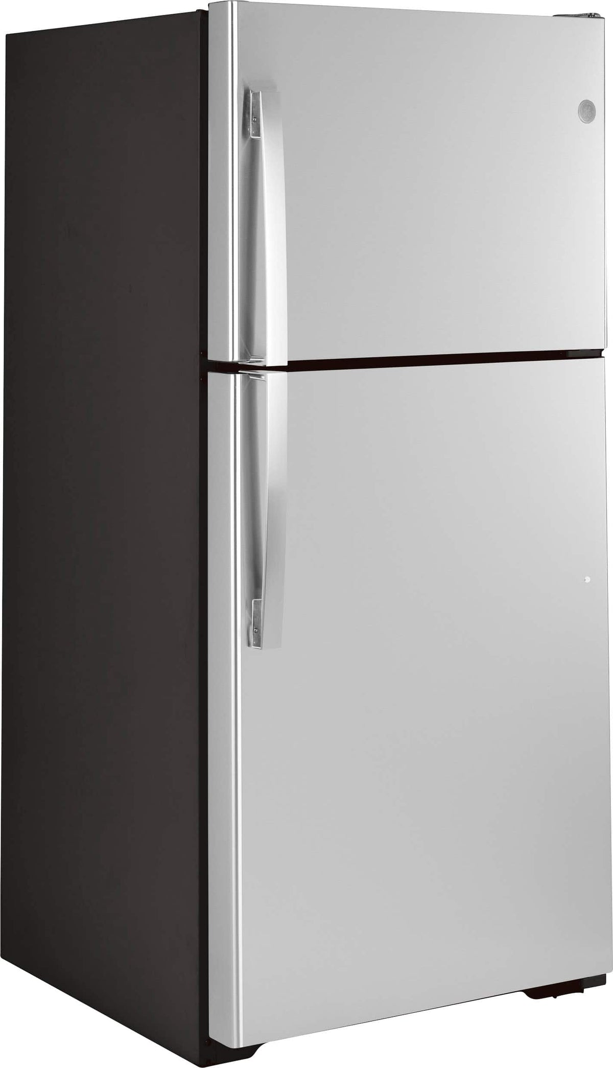 GE 21.9 Cu. Ft. Garage-Ready Top-Freezer Refrigerator, Stainless Steel