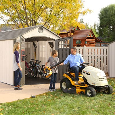 Lifetime 8 ft. × 20 ft. Outdoor Storage Shed, Desert Sand (60120)
