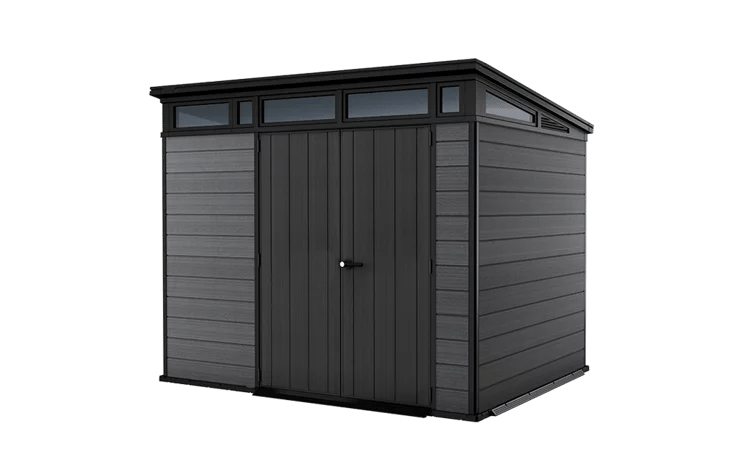 Keter Cortina 9 x 7 ft. Graphite Outdoor Storage Shed (250950)