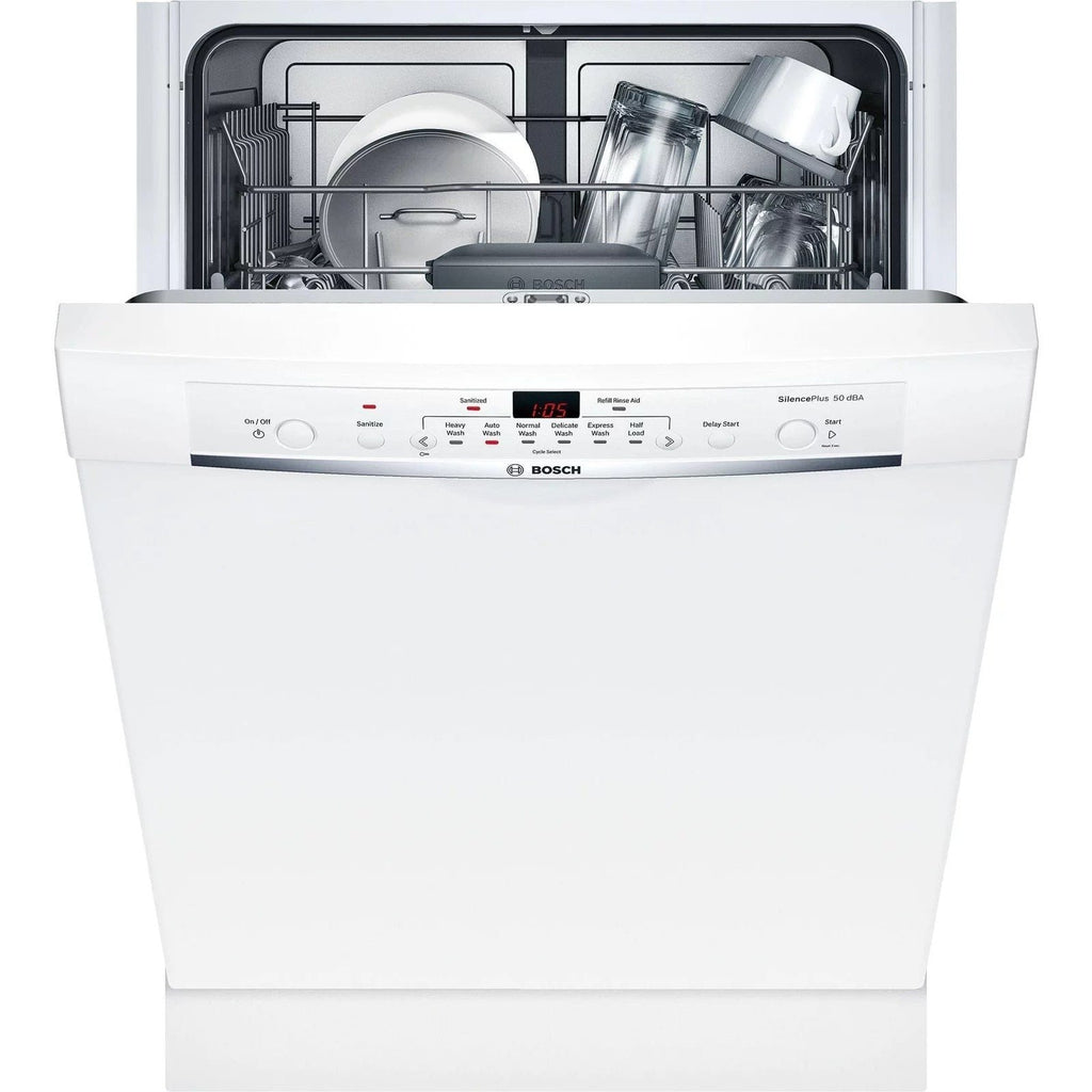 Bosch Ascenta 24 in. Built-In Dishwasher, White (SHE3AR72UC)