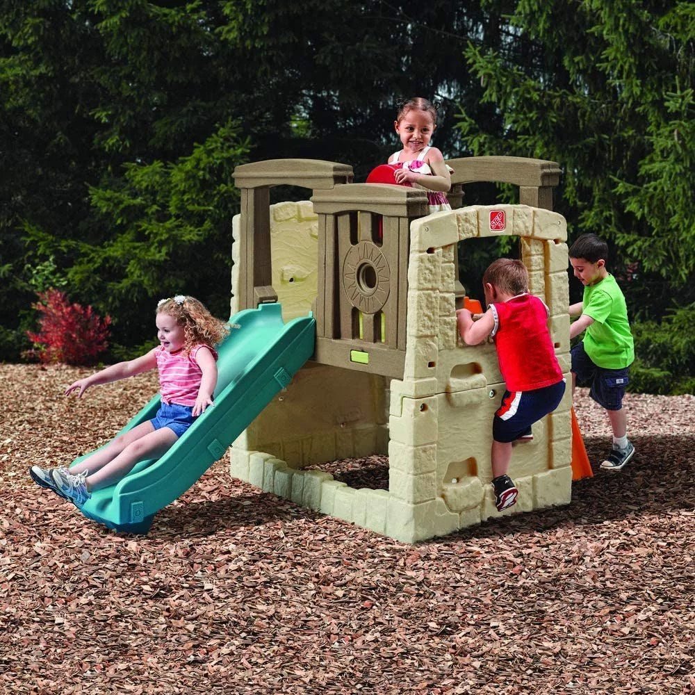 Step2 Naturally Playful Woodland Climber II with Slide - Green