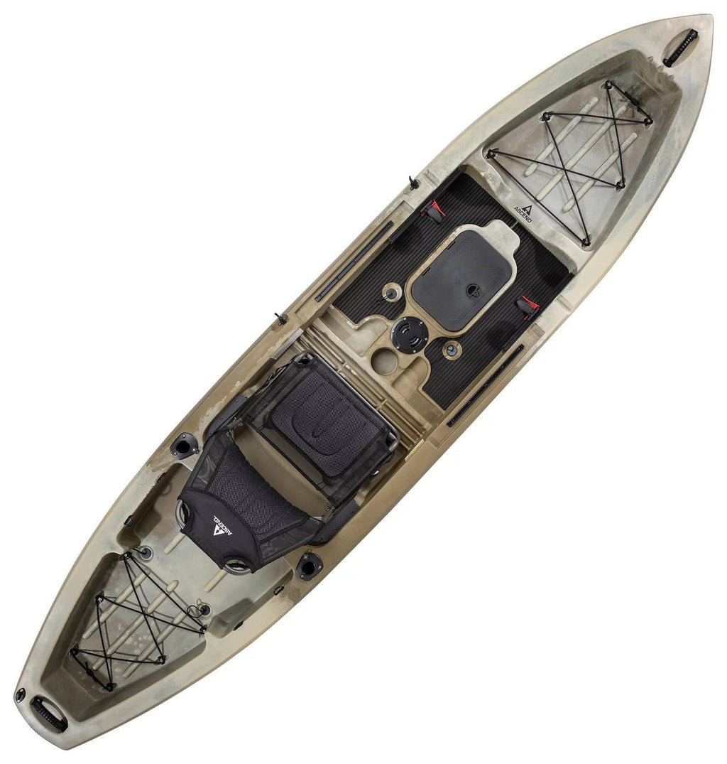 Ascend 12T Sit-On-Top Kayak - Stable and Spacious Fishing and Recreation Kayak