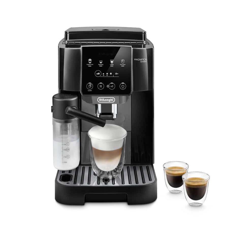 De’Longhi Magnifica Start Automatic Coffee Maker with LatteCrema Hot, Black - ECAM222.60.BG
