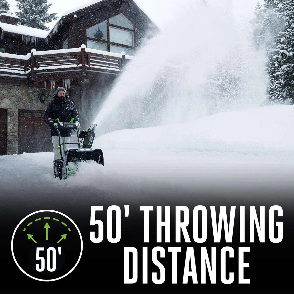 EGO Power+ SNT2405 24-Inch Two-Stage 56V Battery Snow Blower Kit with Two 7.5Ah Batteries and Charger