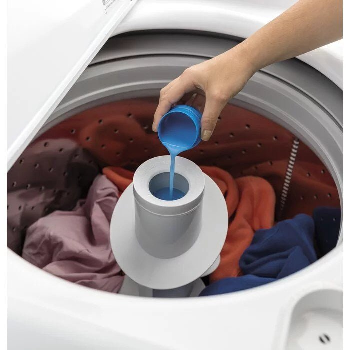 GE 4.2 cu. ft. Top-Load Agitator Washer and 7.2 cu. ft. Electric Dryer Set - GTW335ASNWW and GTD33EASKWW