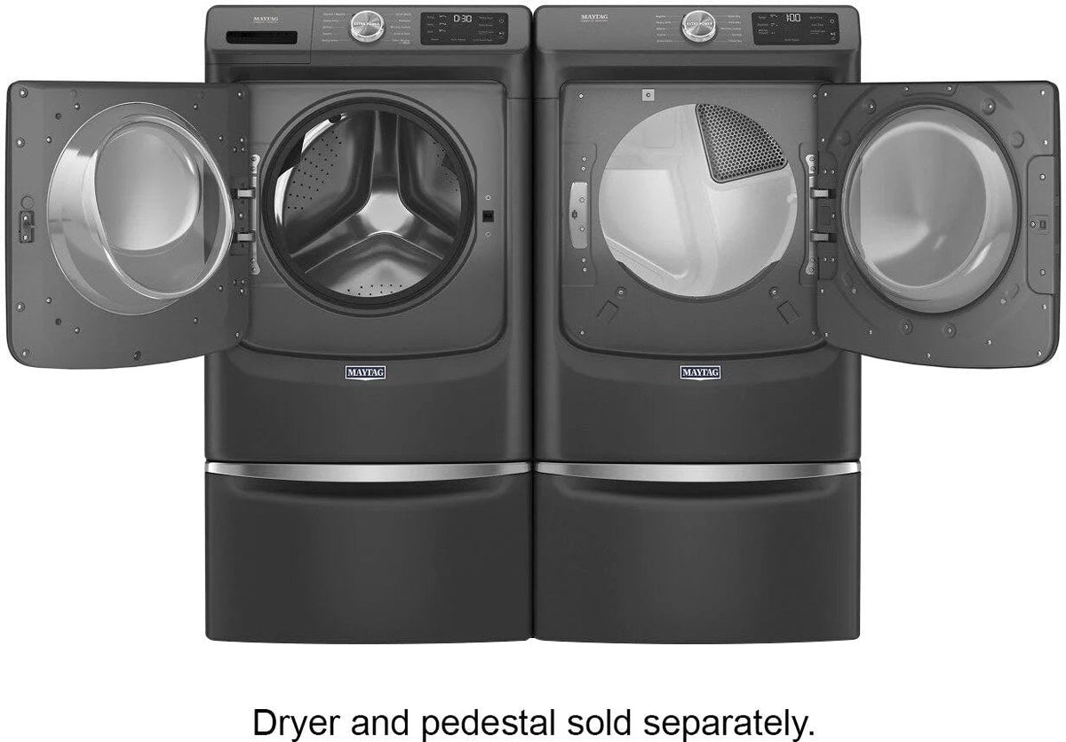 Maytag 4.5 cu. ft. Front-Load Washer with Steam and Extra Power - Volcano Black