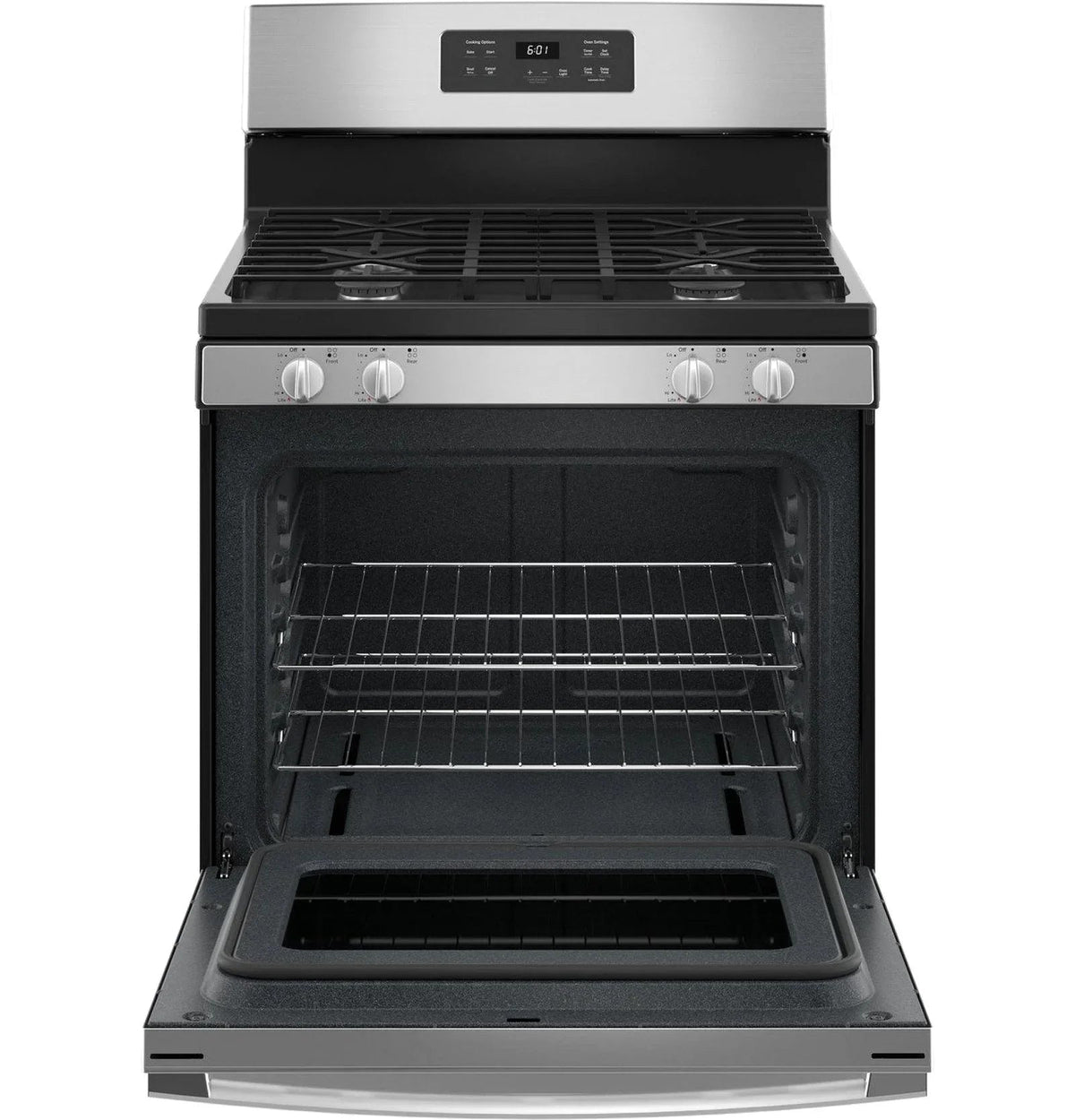 GE JGBS61RPSS 30 in. Freestanding Gas Range, 4.8 cu. ft., Stainless Steel