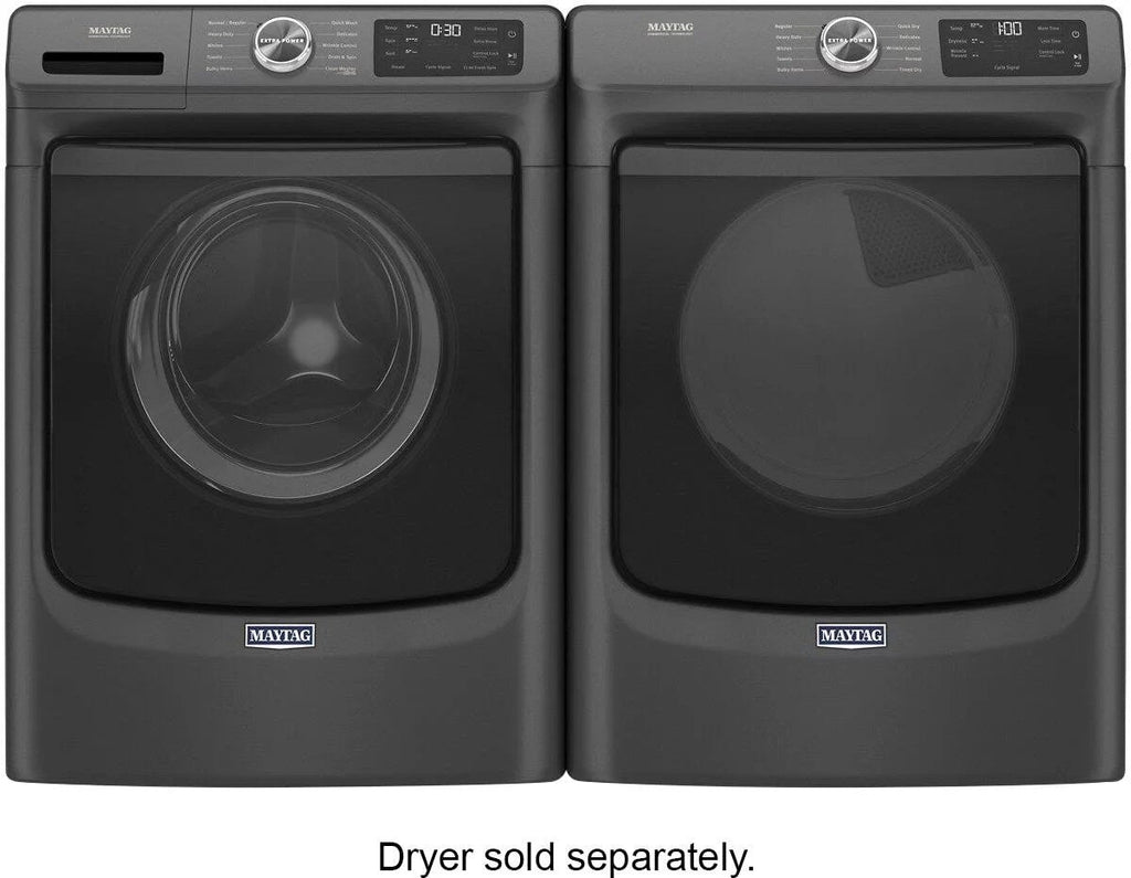 Maytag 4.5 cu. ft. Front-Load Washer with Steam and Extra Power - Volcano Black