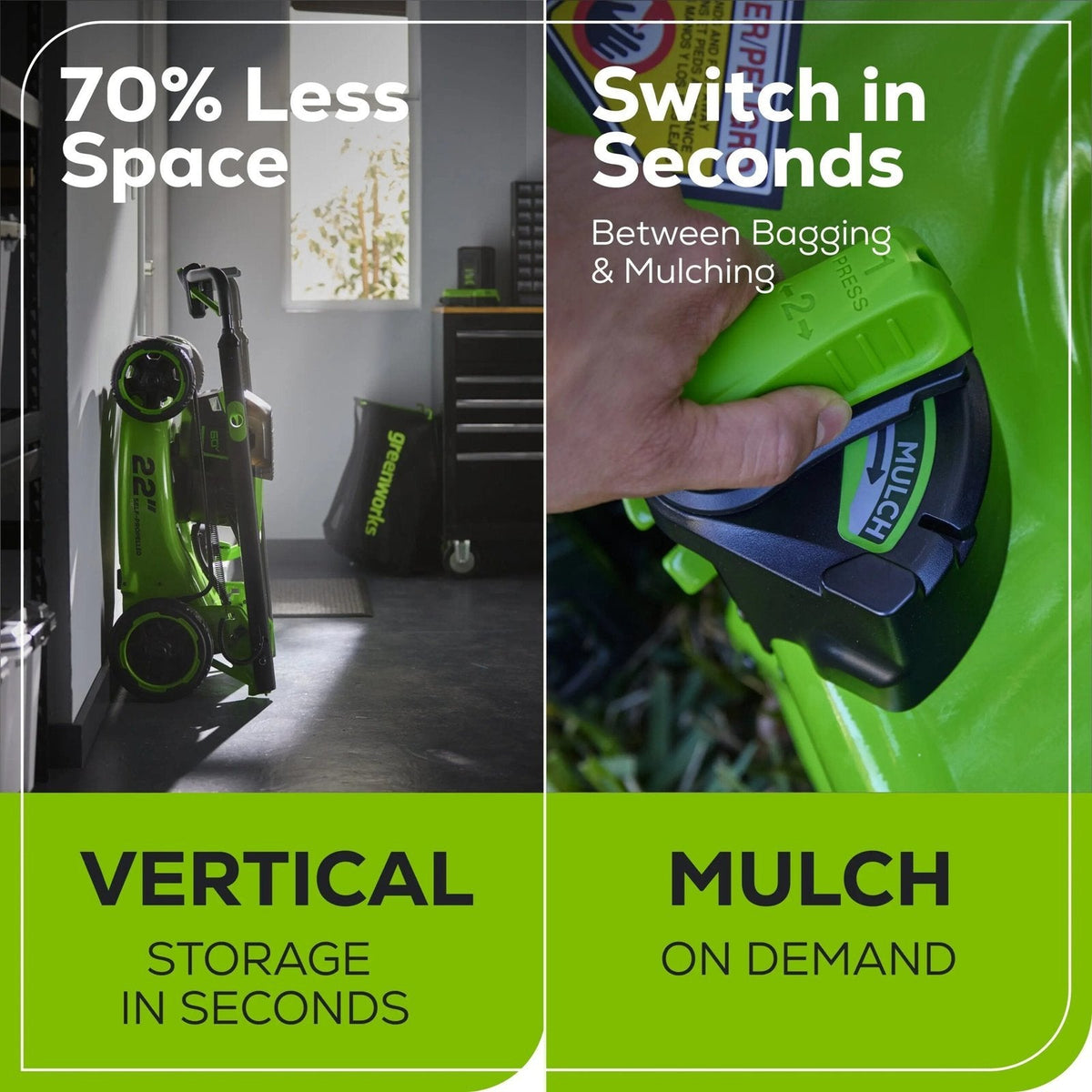 Greenworks Pro 60V 22-Inch Cordless Self-Propelled Push Lawn Mower