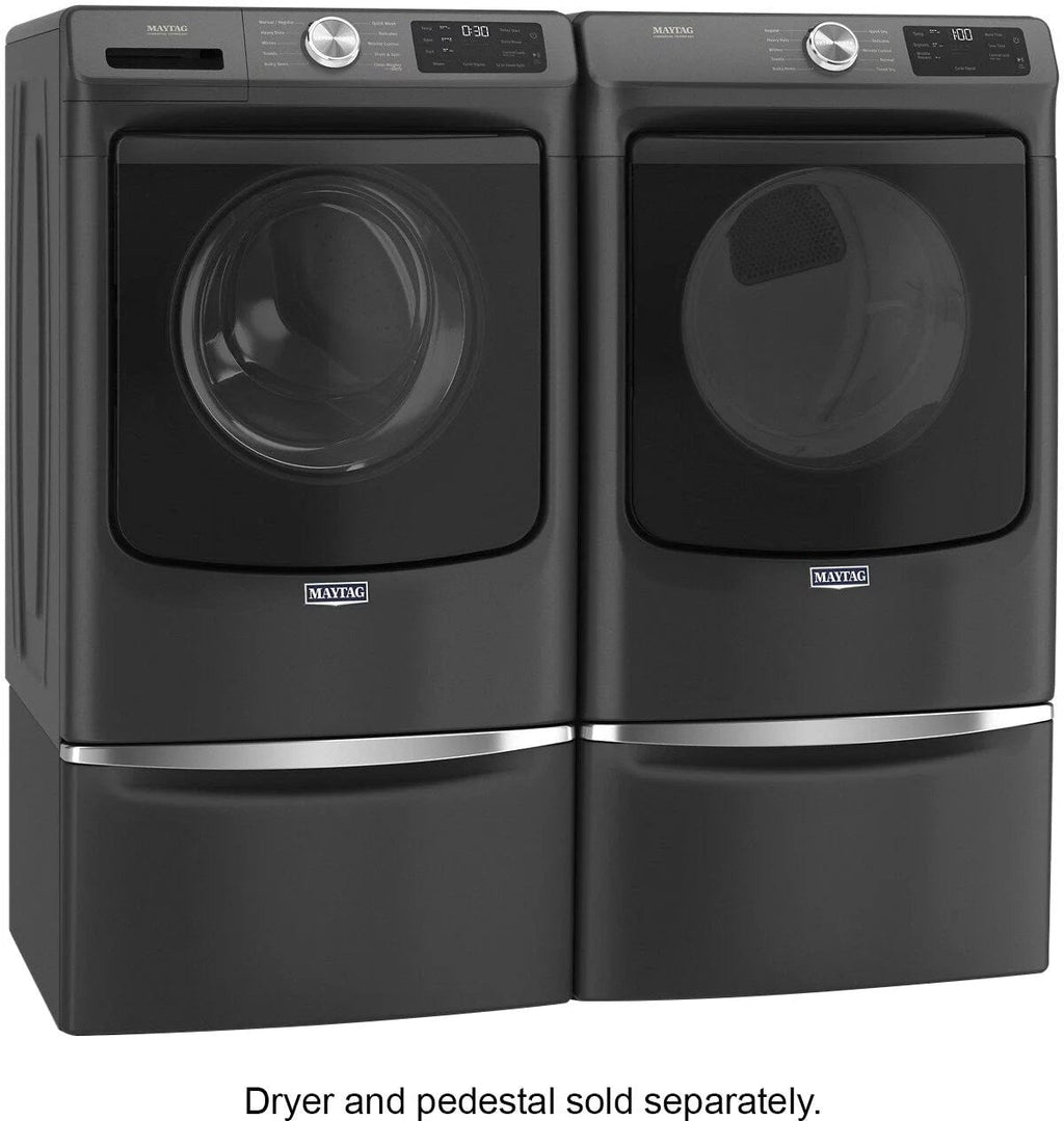 Maytag 4.5 cu. ft. Front-Load Washer with Steam and Extra Power - Volcano Black