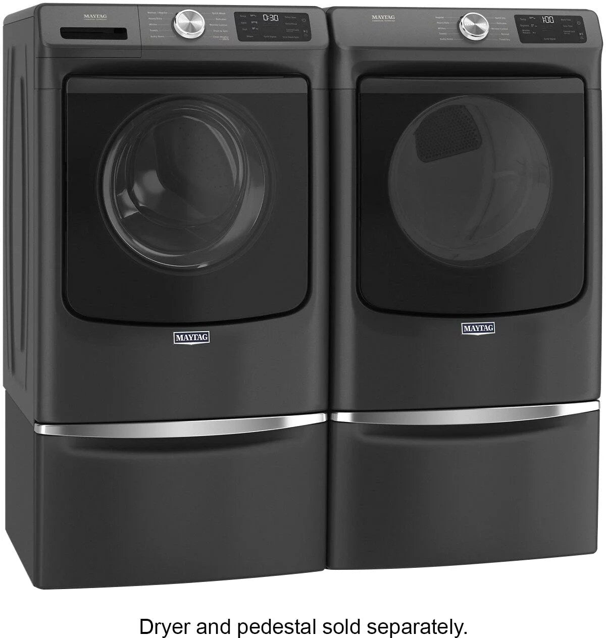 Maytag 4.5 cu. ft. Front-Load Washer with Steam and Extra Power - Volcano Black