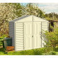 DuraMax SidePro 10.5 x 2.75 ft. Vinyl Storage Shed with Foundation Kit (98001)