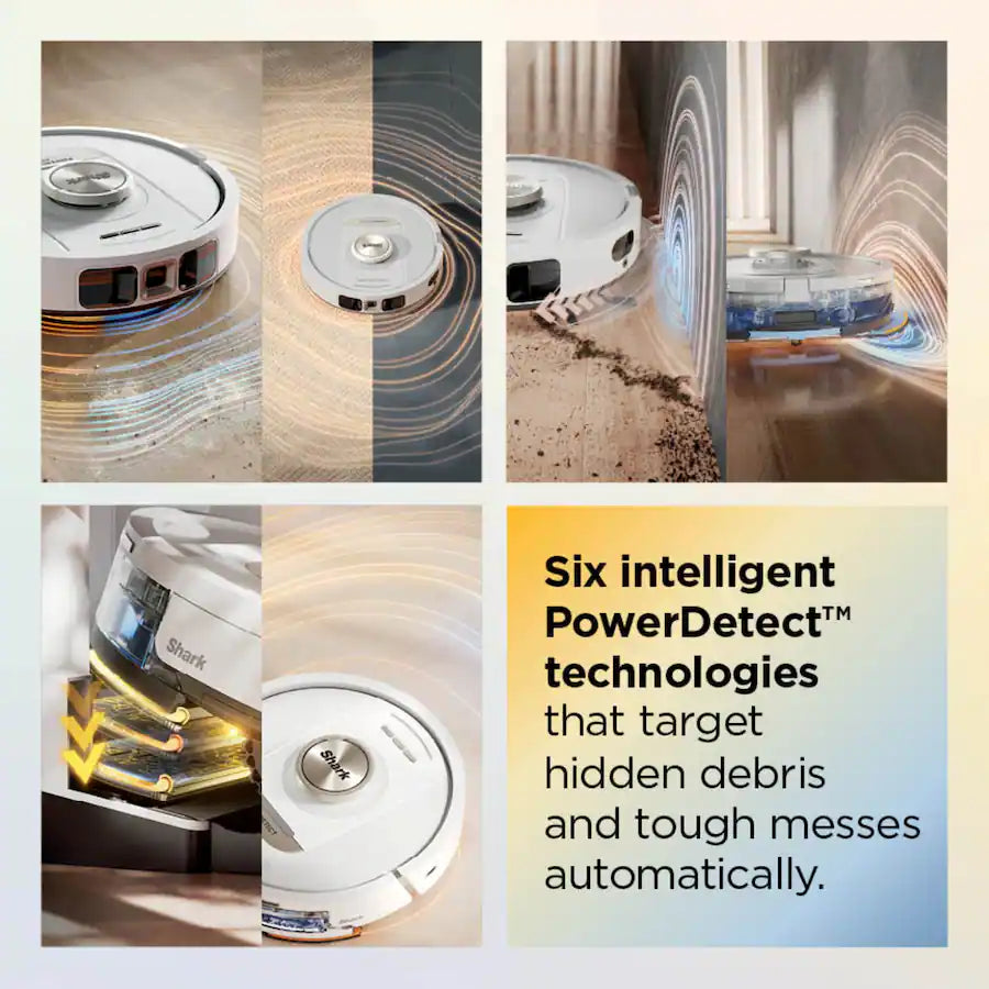 Shark PowerDetect ThermaCharged Robot Vacuum and Mop 2-in-1 with NeverTouch Pro Base