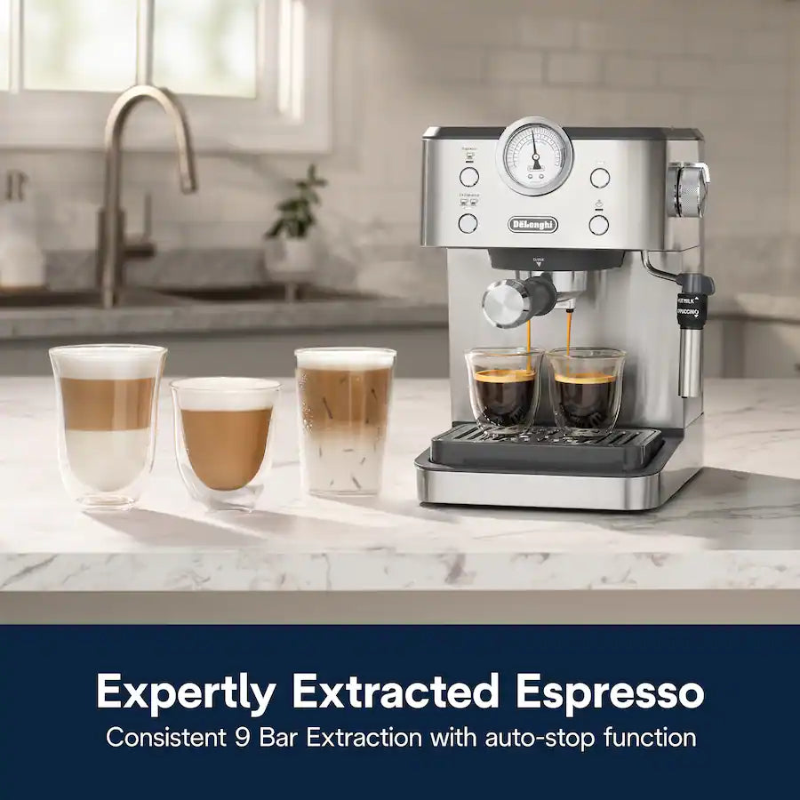 De'Longhi Classic Espresso Machine, Stainless Steel