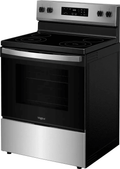 Whirlpool Electric Range – 30-Inch Electric Stove with Glass Cooktop, 5-Element Burners & Self-Cleaning Oven