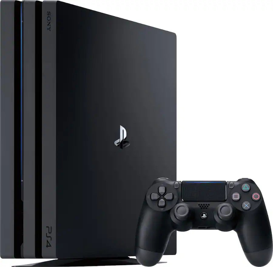 Sony PlayStation 4 Pro Console, DUALSHOCK 4 wireless controller, Headset, Premium HDMI cable, Power cable, USB cable, Owne