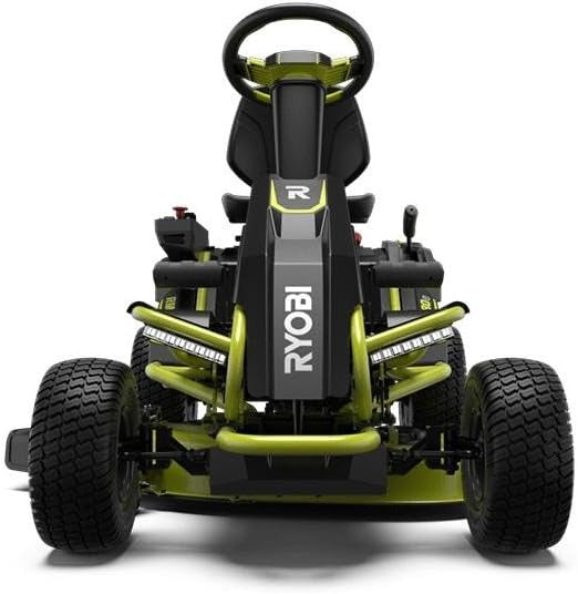 RYOBI 38-Inch 100Ah Electric Rear-Engine Riding Lawn Mower - Model RY48111