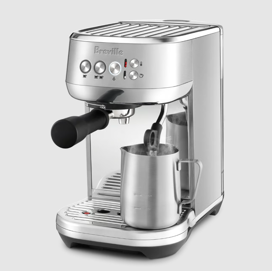 Breville Bambino Plus Espresso Machine – Automatic Milk Frother, Compact Espresso Maker, Brushed Stainless Steel