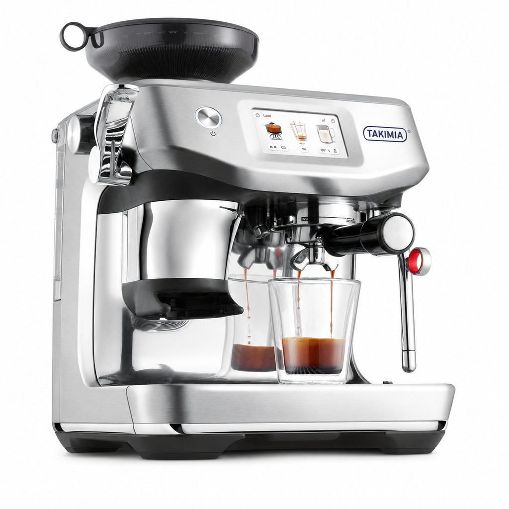 Takimia TouchPress Espresso Machine - Touchscreen Guidance with Assisted Puck System