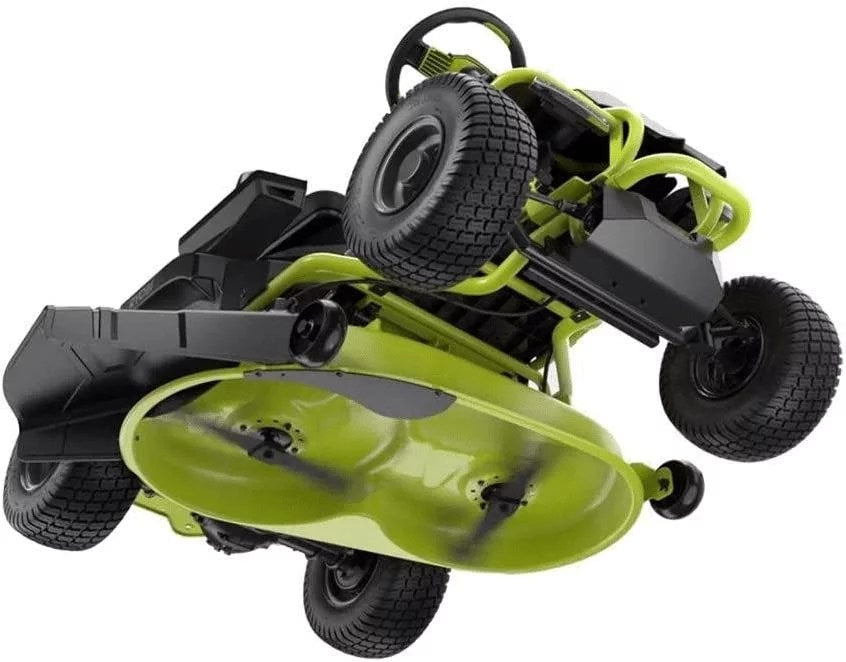 Ryobi 38 inches 100 Ah Battery Electric Rear Engine Riding Lawn Mower RY48111
