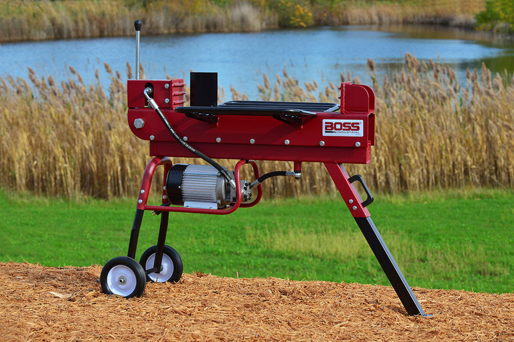 Boss Industrial 10-Ton Electric Log Splitter – 2.5 HP Motor, 20.5" Capacity, Dual-Action, ED10T20