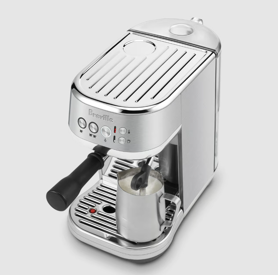 Breville Bambino Plus Espresso Machine – Automatic Milk Frother, Compact Espresso Maker, Brushed Stainless Steel