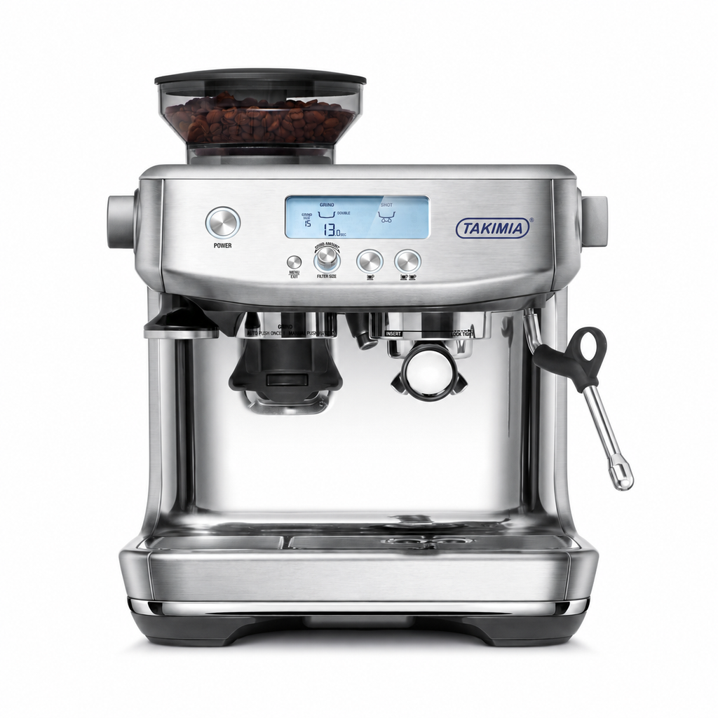 Takimia ProGrind Espresso Machine - Integrated Grinder and Rapid Heat-Up Bean-to-Cup System