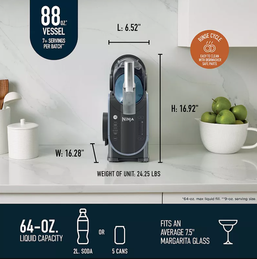 Ninja SLUSHi 5-in-1 Professional Frozen Drink Maker, 88 oz. (FS301)