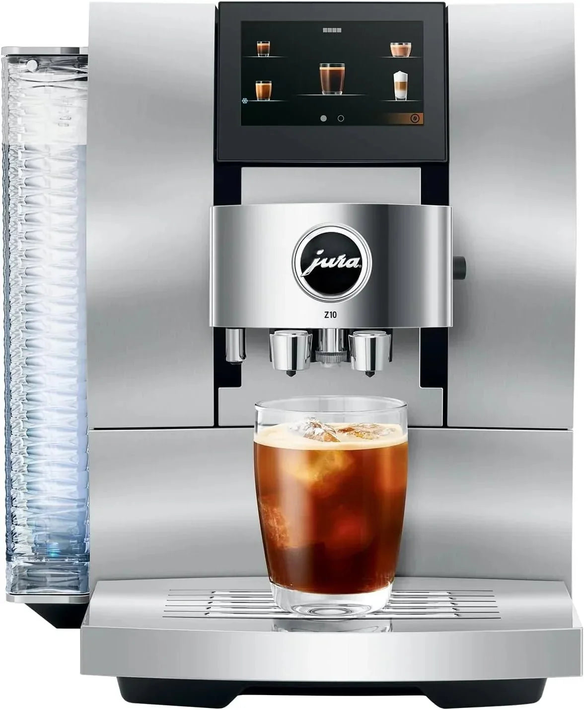 JURA Z10 Automatic Coffee Machine – Hot & Cold Brew Espresso Maker, Built-In P.R.G. Grinder, 4.3" Color Touchscreen