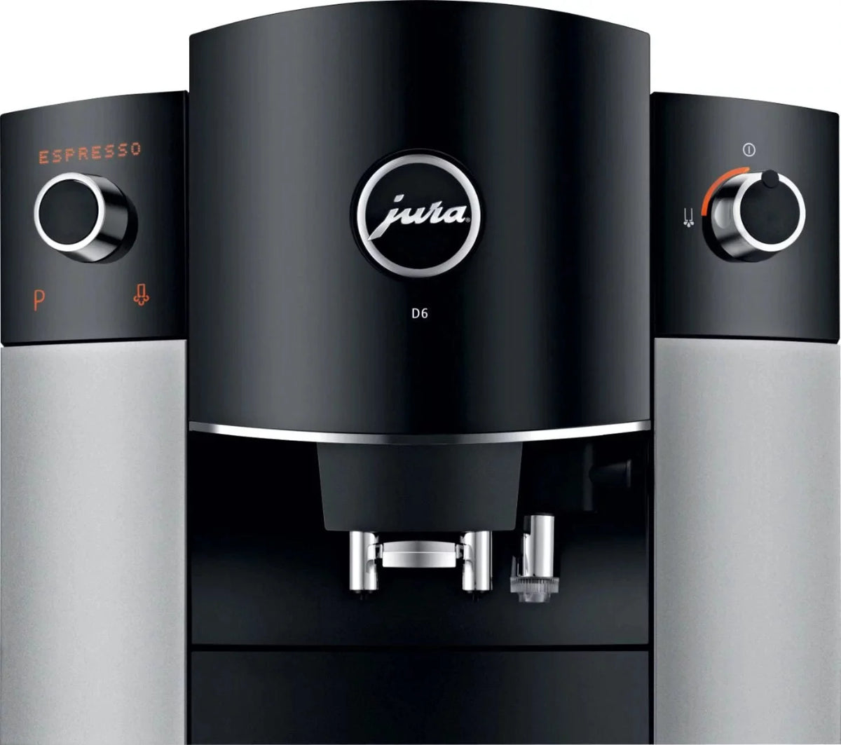 JURA D6 Automatic Coffee Machine & Espresso Maker – Platinum, One-Touch Cappuccino