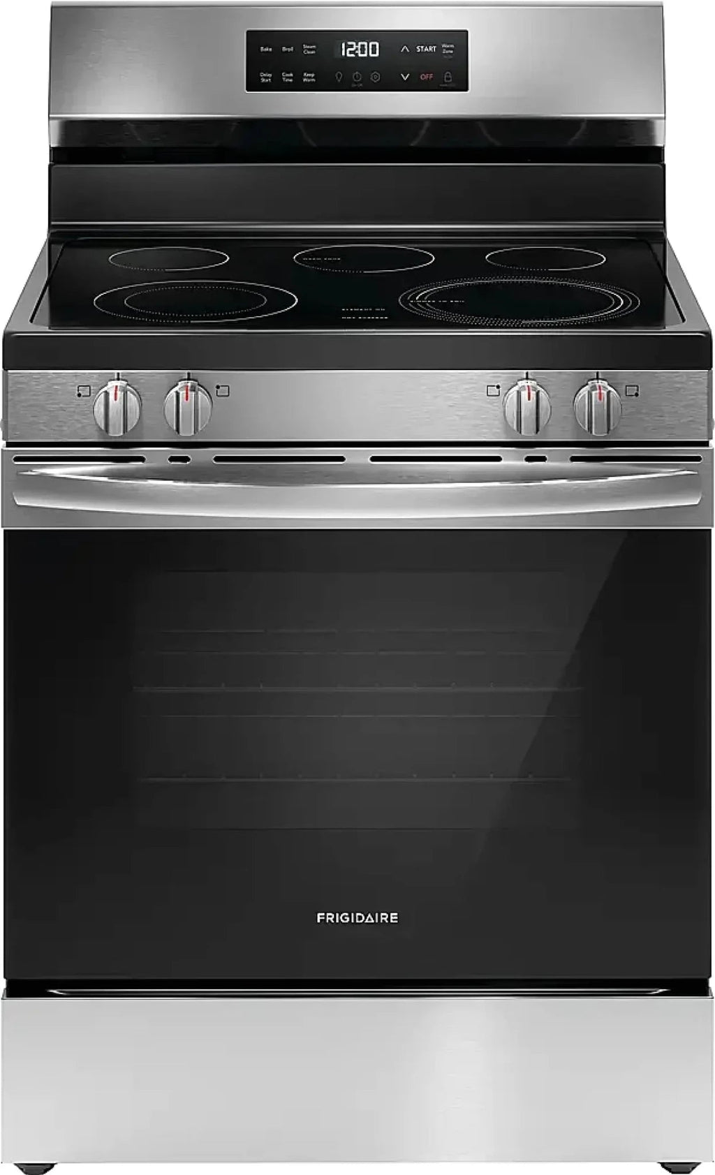 Whirlpool Electric Range – 30-Inch Electric Stove with Glass Cooktop, 5-Element Burners & Self-Cleaning Oven