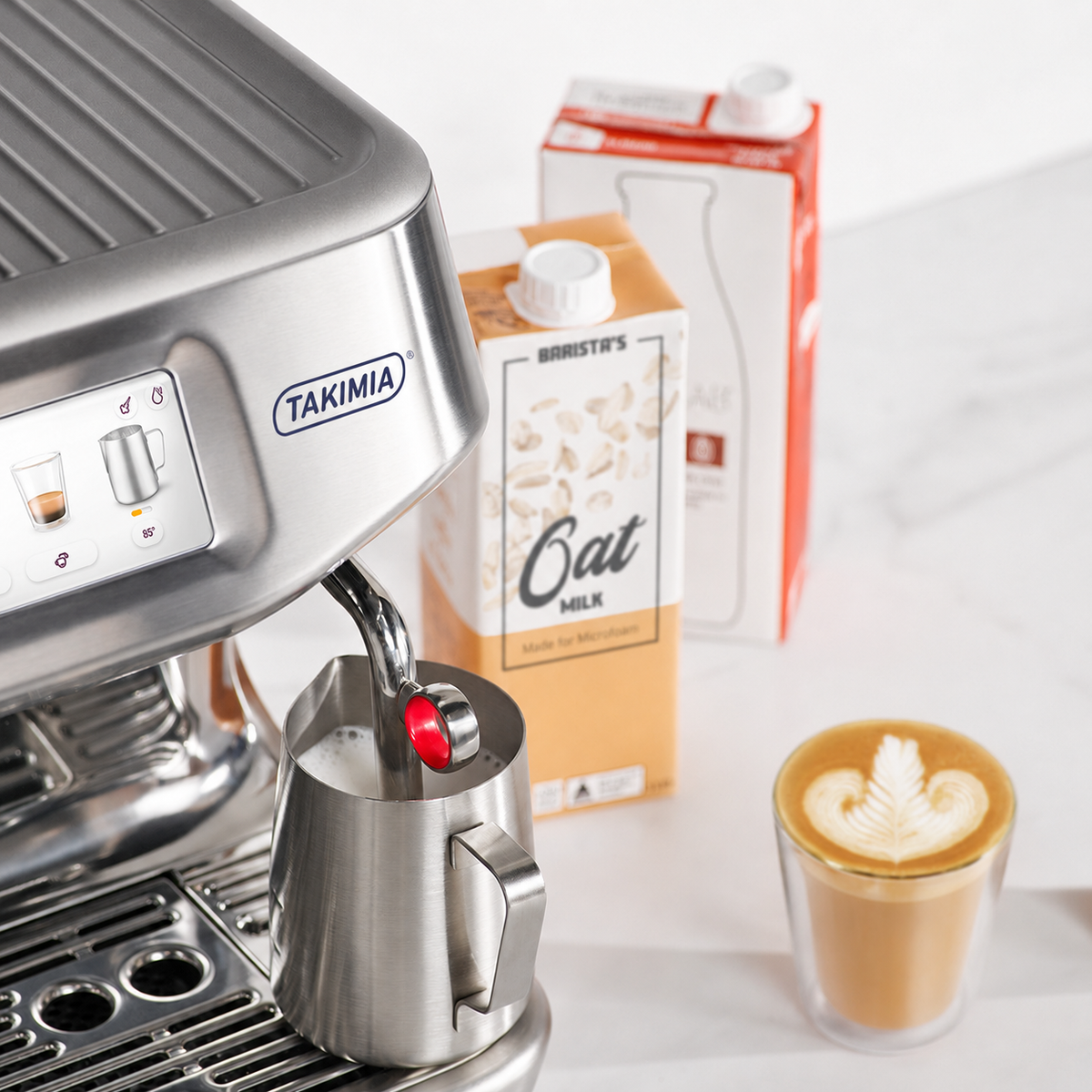 Takimia TouchPress Espresso Machine - Touchscreen Guidance with Assisted Puck System