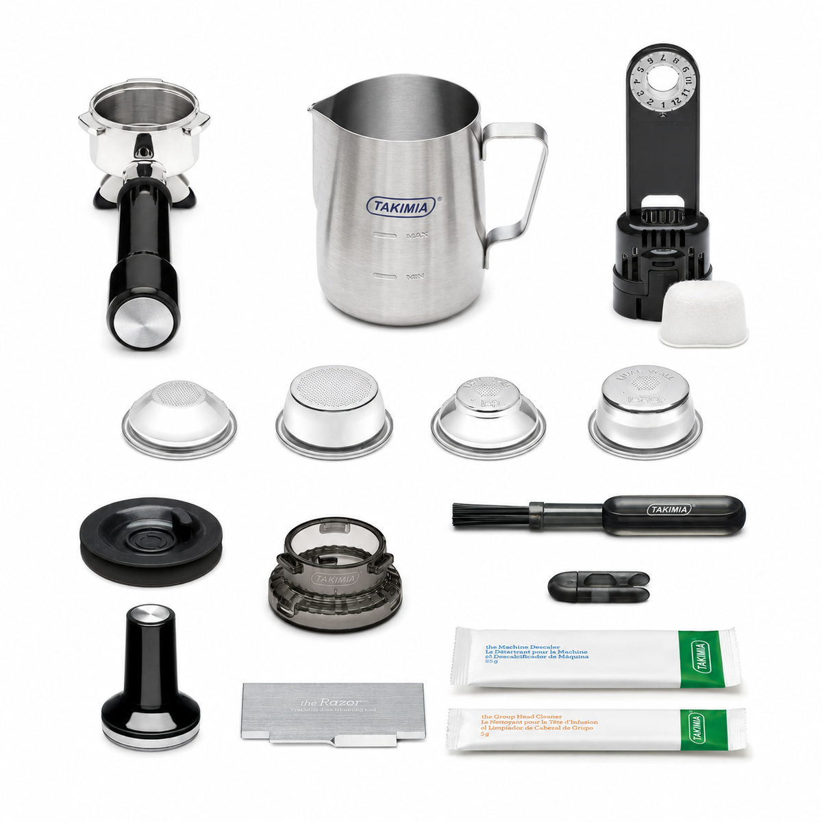 Takimia ProGrind Espresso Machine - Integrated Grinder and Rapid Heat-Up Bean-to-Cup System