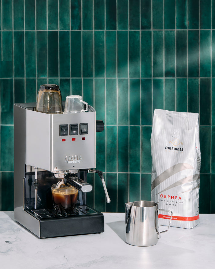Gaggia Classic Pro E24 Espresso Machine, Semi-Automatic Espresso Maker with Commercial-Style Portafilter, Steam Wand and Stainless Steel Design
