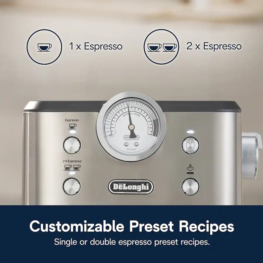 De'Longhi Classic Espresso Machine, Stainless Steel