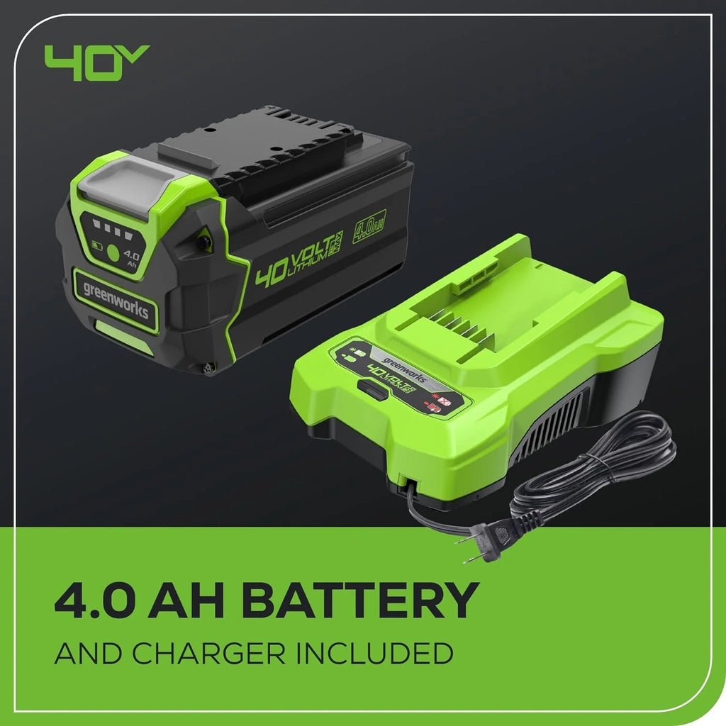 40V 16" Cordless Battery Push Lawn Mower w/ 4.0Ah Battery & Charger, LM1604
