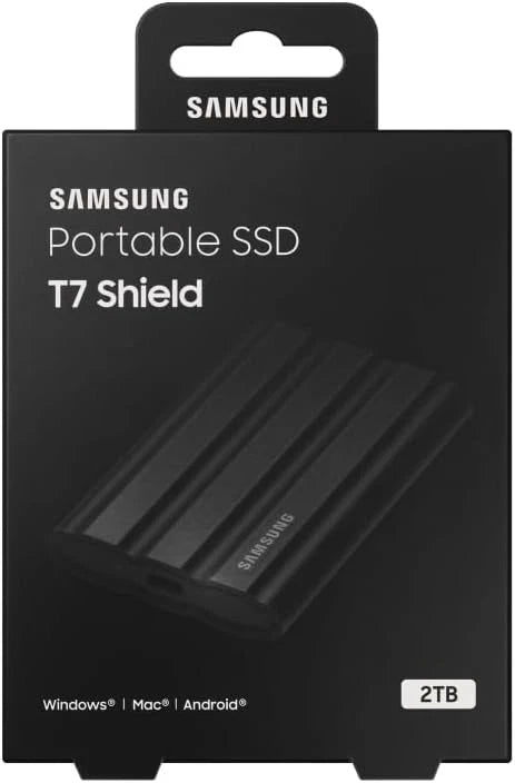 Samsung T7 Shield Portable SSD 2TB - USB 3.2 Gen.2 External SSD Black